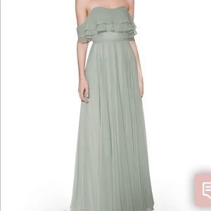 Azazie Haden, size 4. Agave color. Brand new with tags